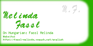 melinda fassl business card